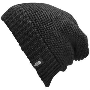 NORTH FACE- BLACK WOMEN'S BEANIE SLOUCHY HAT